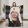 Singer TTAEYANG  Flannel Blanket  Super Warm Bedding Throws for Outdoor Travel Office Street Trend Bedspread Sofa Bed Cover
