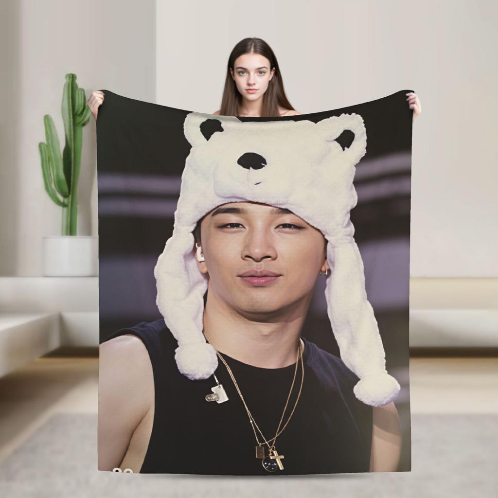 Singer TTAEYANG Flannel Blanket Super Warm Bedding Throws for Outdoor Travel Office Street Trend Bedspread Sofa Bed Cover