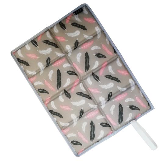 Camping Folding Mat Extra Soft Waterproof Compact Size Exquisite Pattern Collapsible Polyester Moisture-proof Cushion Hiking Picnic Seat Mat