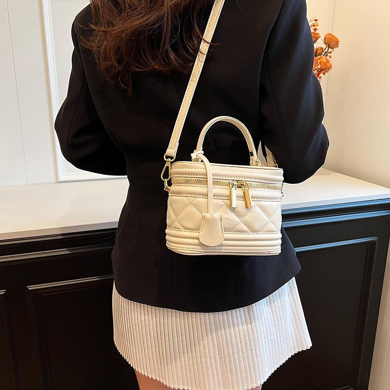 New Fashionable Pu Leather Bag For Women, Casual Handbag, Large Capacity Single Shoulder Crossbody Bag, Designer Makeup Bag