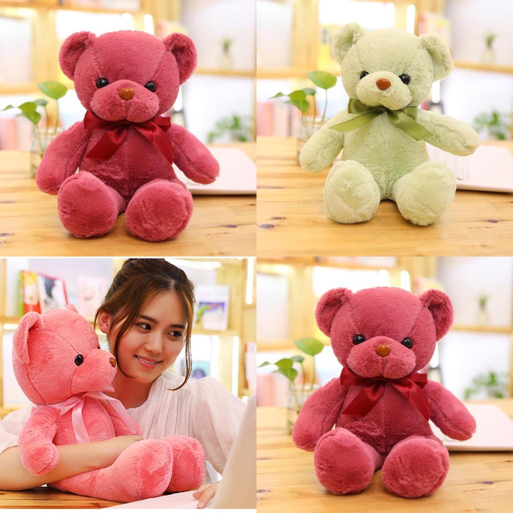Soft And Skin-friendly 11.8-21.6 In Colored Teddy Bear Plush Perfect Gift For Kids And Home Decor