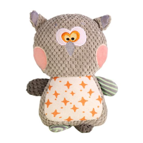 Yousheng Plush Animal Dog Chew Toy Boredom Stress Relief Squeaky Frog Cat Rabbit Plushie Bite Resistant Dog Teething Cleaning Interactive Animal