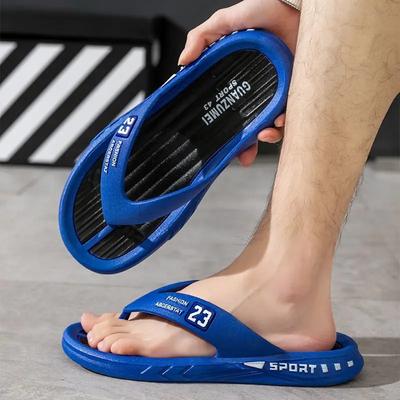 Slides Bathroom Summer Height Men's Shoe Shiatsu Low Price Comfortable 2024 Style Male Slipper Fashion Cheap Shoes Korean Style