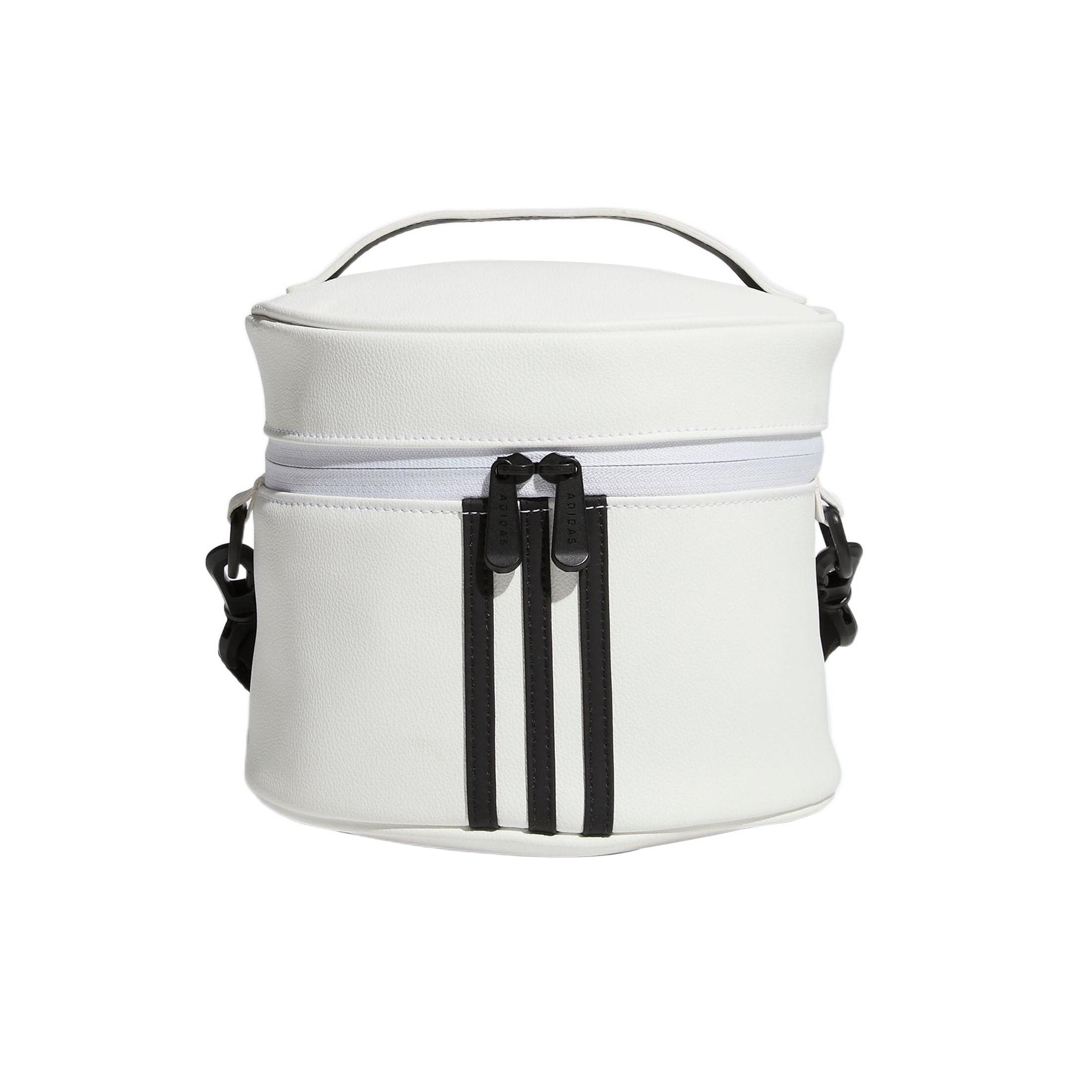 

New Adidas Polyurethane Golf Bag, Cylinder Bag, Shoulder Bag, Crossbody Bag, Handbag Regular Women s White HG5635 17.0*16.0*20.1CM