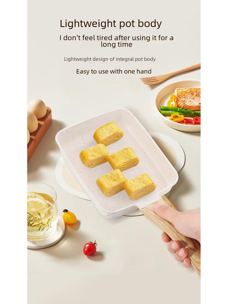 Japanese Tamagoyaki Non-Stick Square Frying Pan for Eggs and Steak