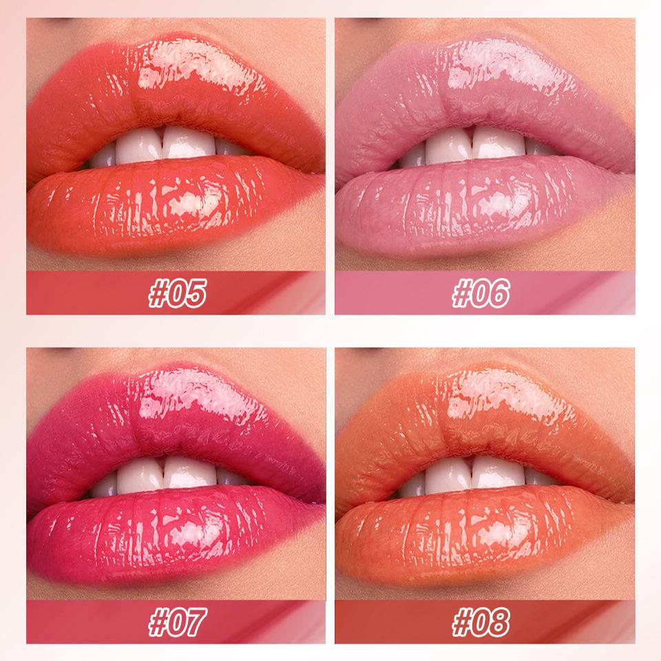 12-teiliges Lipgloss-Set, Lipgloss-Lippenstift, glänzender Lipgloss, Geschenkbox, Anzug für Frauen, langlebig, wasserdicht, fällt nicht leicht vom Make-up ab