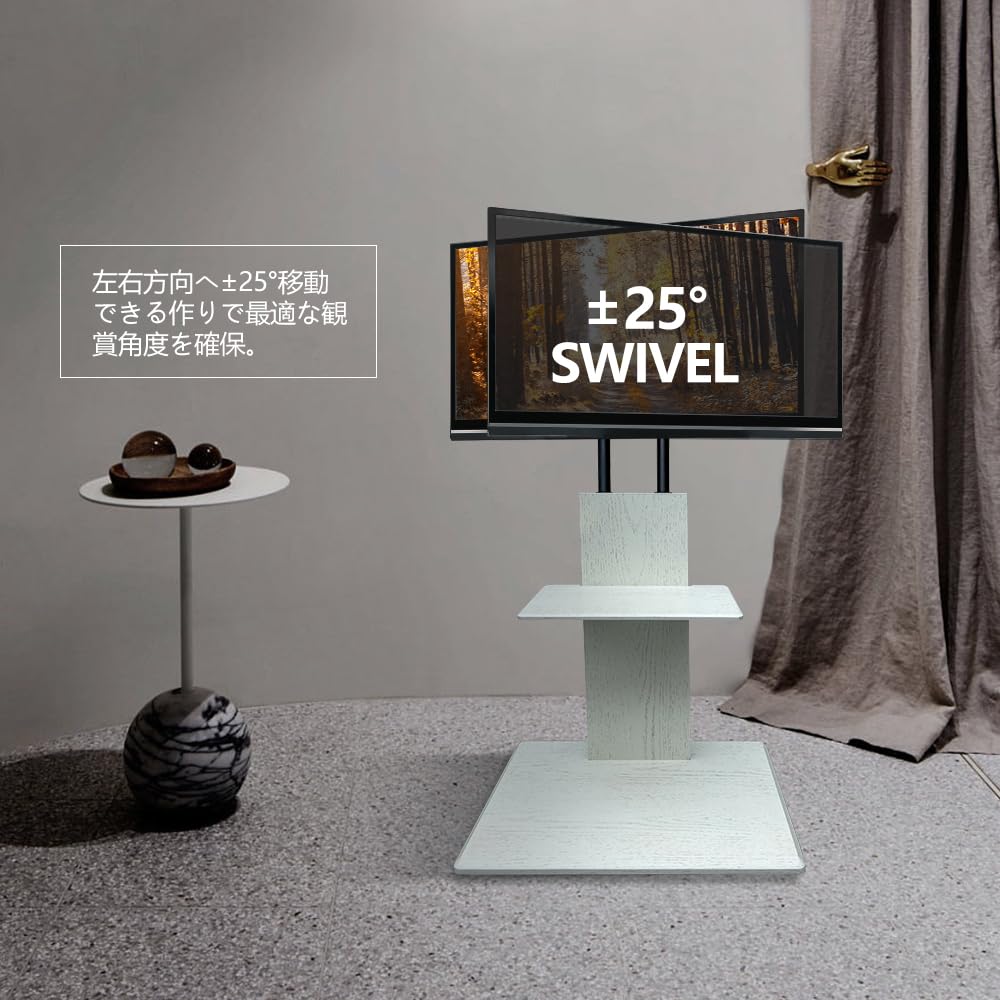 TV TV with Hidden with Compatible with Load Capacity VESA Standard Height for Home TV High Space TV Storage Corner Stand, Stand, Casters,