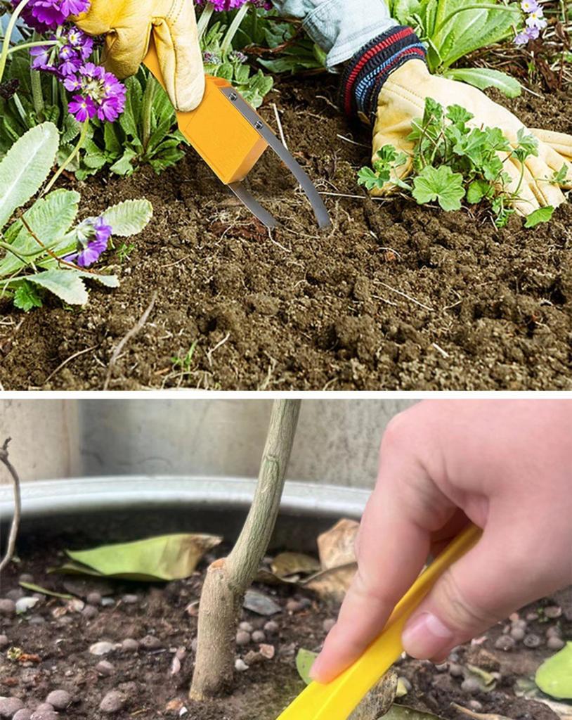 Portable Garden Weeder with Hand for Easy Grass Removal