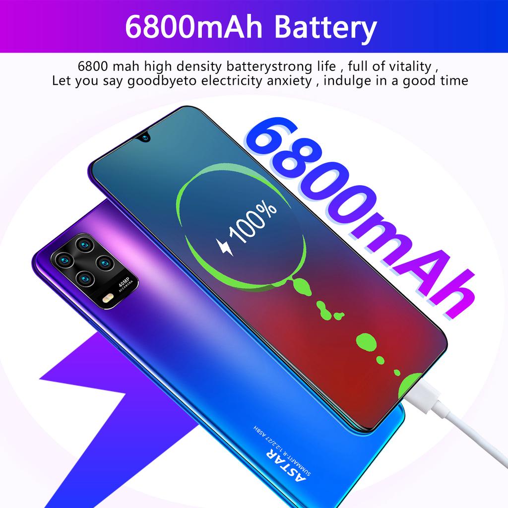 7,5palcový HD+ME10 MTK6799 Mobilní telefony 8GB RAM 512GB ROM 8MP+16MP Smartphone