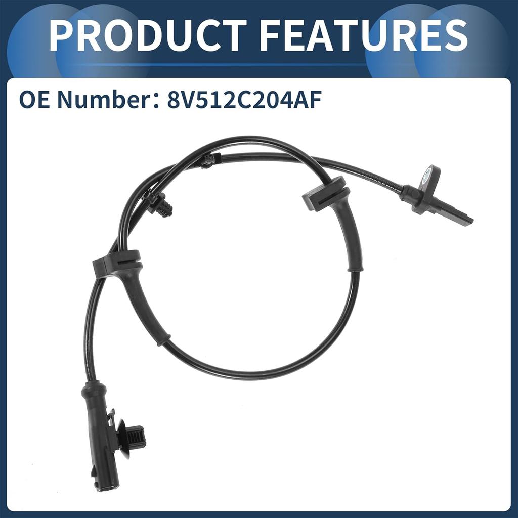 ABS Wheel Speed Sensor Front Left Right ABS Sensor Anti-lock Braking System Sensor No.8V512C204AF for Ford Fiesta 2009-2013