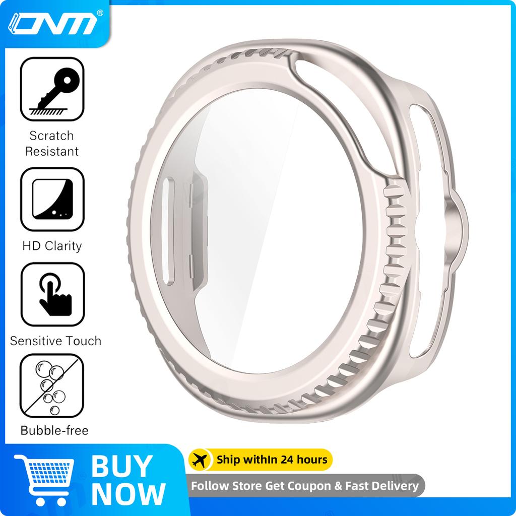 Sklo+Pouzdro pro Samsung Galaxy Watch 8 Classic 40mm 44mm Tvrzené sklo Ochranná fólie na displej & Tvrdý PC Ochranný nárazník Příslušenství