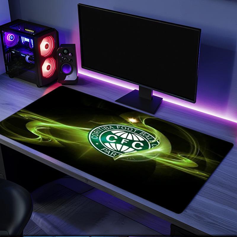 Coritiba Football Club Emblem mouse pad, rubber base, esports desk mat, mouse pad for gamers and office use, gaming desk , easy to clean mat