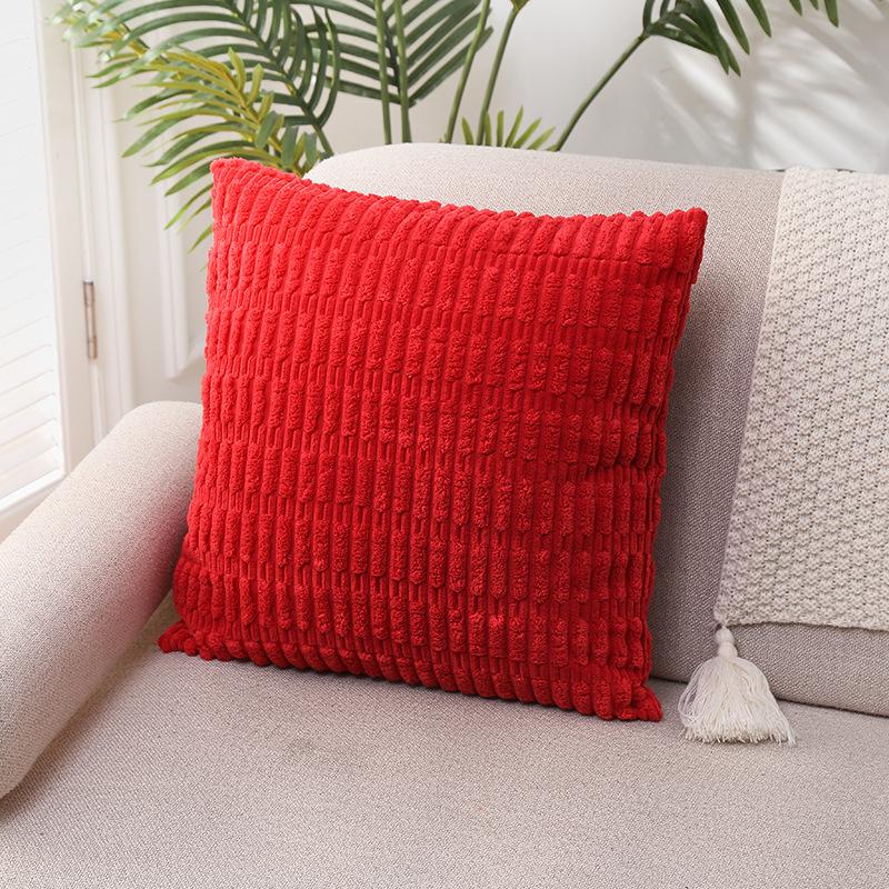 Kissenbezug aus Cord Sofakissen Kissen im nordischen Ins-Stil Unifarbenes Bettkissen