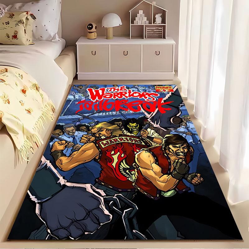 Warriors Jailbreak Graphic Carpet suitable as a non-slip mat for the living room or bedroom sofa