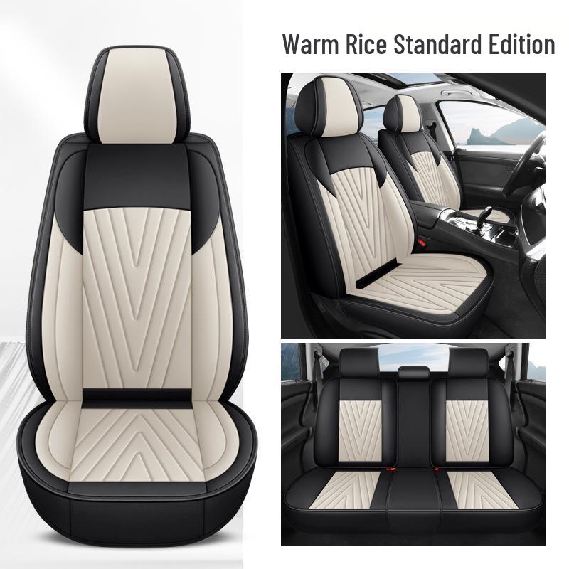 Universal All-Season Leather Car Seat Cover and Cushion