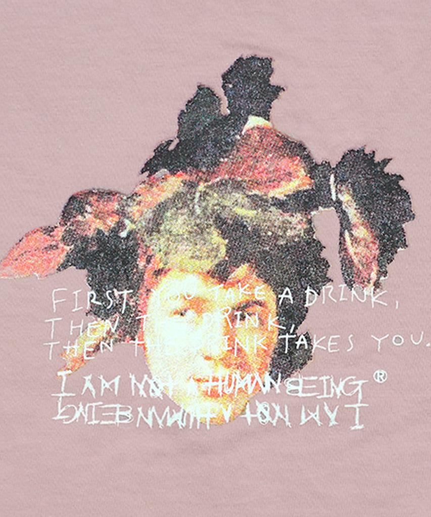 Aimnaseohyumeonbiing The Drink Takes You T-Shirt - Pink