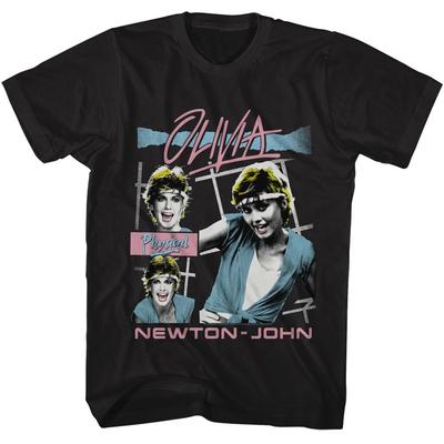 OLIVIA NEWTON-JOHN Herren T-Shirt Musik LET039;S GET PHYSICAL Sänger Neues Schwarzes Baumwoll-Unisex-T-Shirt