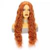 Păr Sintetic Lung Ondulat Portocaliu pentru Femei Peruci Ondulate cu Apă Costum Femeiesc Cosplay Petrecere de Halloween Fete Perucă Lolita Femei Negre