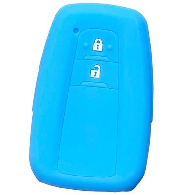 IKT Silicone Cover for Toyota Cars Smart Key 2 Buttons Light Blue / Prius
