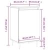 VidaXL Buffet chêne fumé 40x35x70 cm bois d'ingénierie 831046