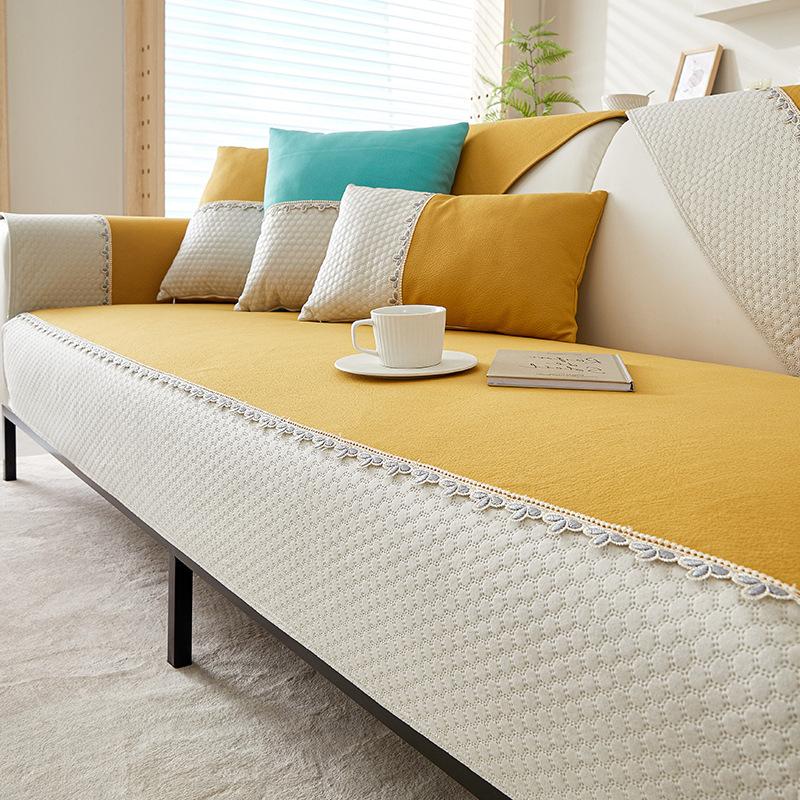Waterproof Sofa Cushion Pet Urine-Proof Four Seasons Universal Fabric Simple Non-Slip Seat Cushion Nordic Summer Sofa Cover