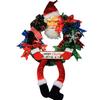Christmas Door Wreath Santa Claus Door Hanging Wreath Party Decorations