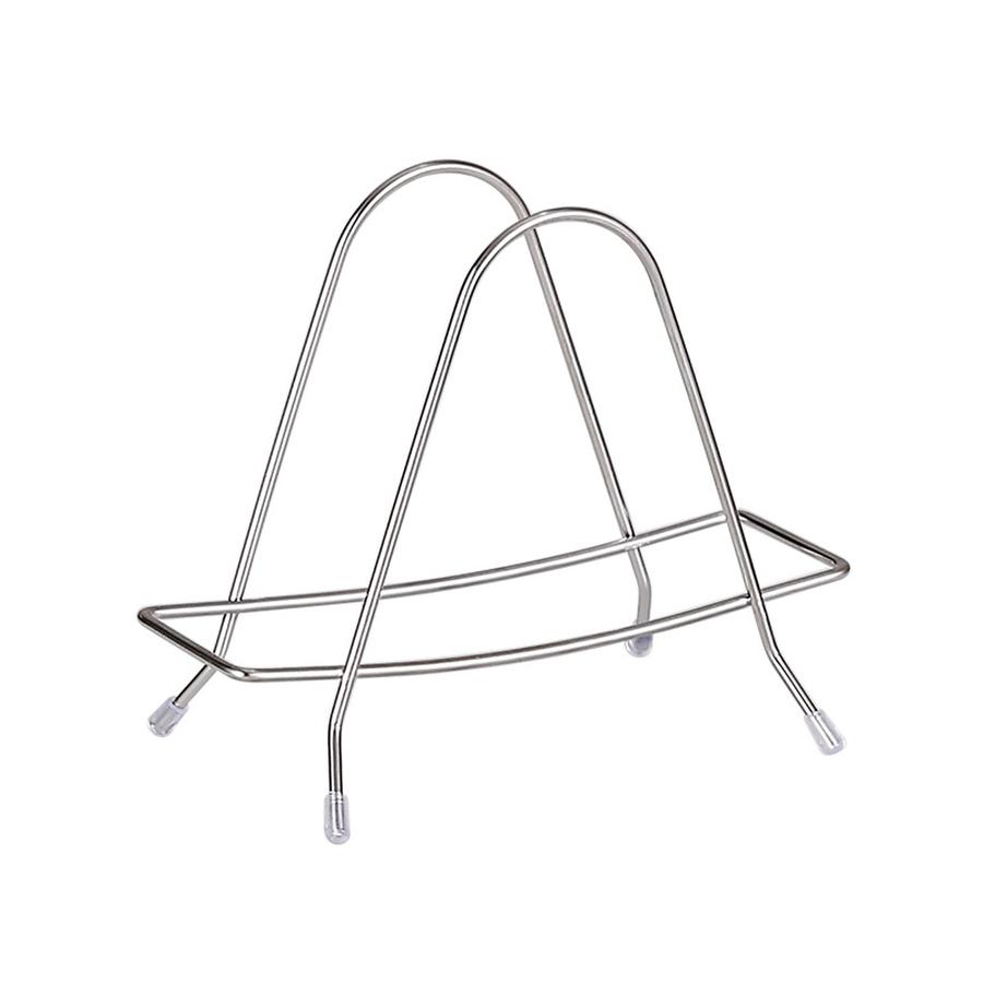 

Stainless Steel Cutting Board Stand Rack with Knife Storage for Kitchen 14.5*9.8*15cm срібний