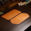 Lacquer Bamboo Weaving Auspicious Cloud Tea Mat Hand-woven Table Flag Zen Tea Making Waterproof Tea Mat Tea Ceremony Accessories