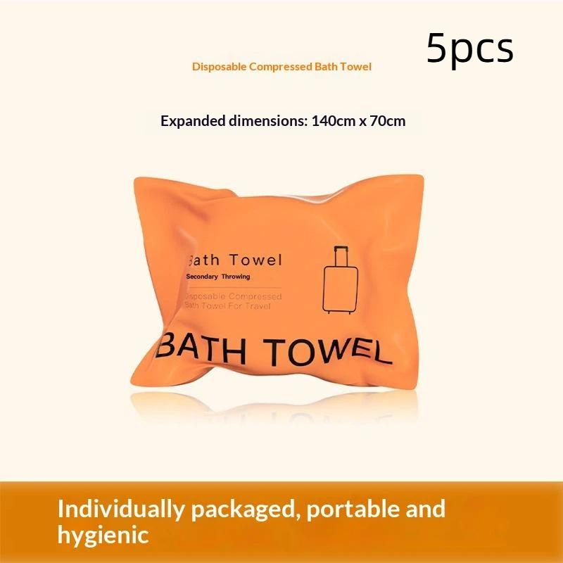 Large Disposable Bath Towel 140*70Cm Compressed Towel Travel Quick-Drying Towel Travel Essential Towel 2/5Pcs