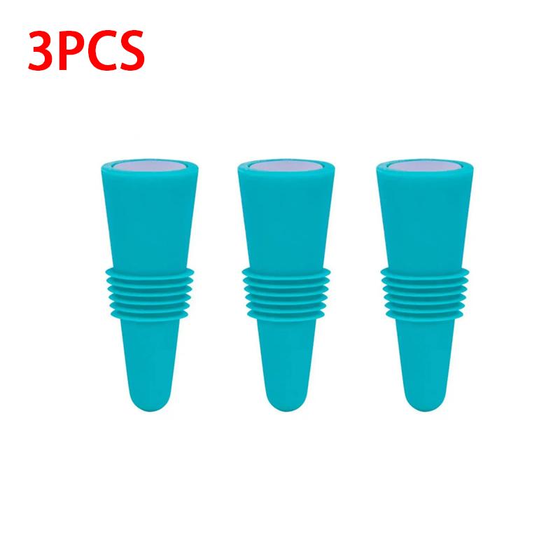 Reusable Silicone Wine Vacuum Stopper And Beverage Bottle Cap Champagne Bottle Sealer JPS002 - Kitchen And Dining Accessory