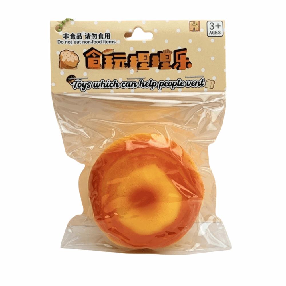 Slow Rising Egg Tart Squeeze Squishy Toys Round Decompression Toy New Stress Relief Toys Gifts