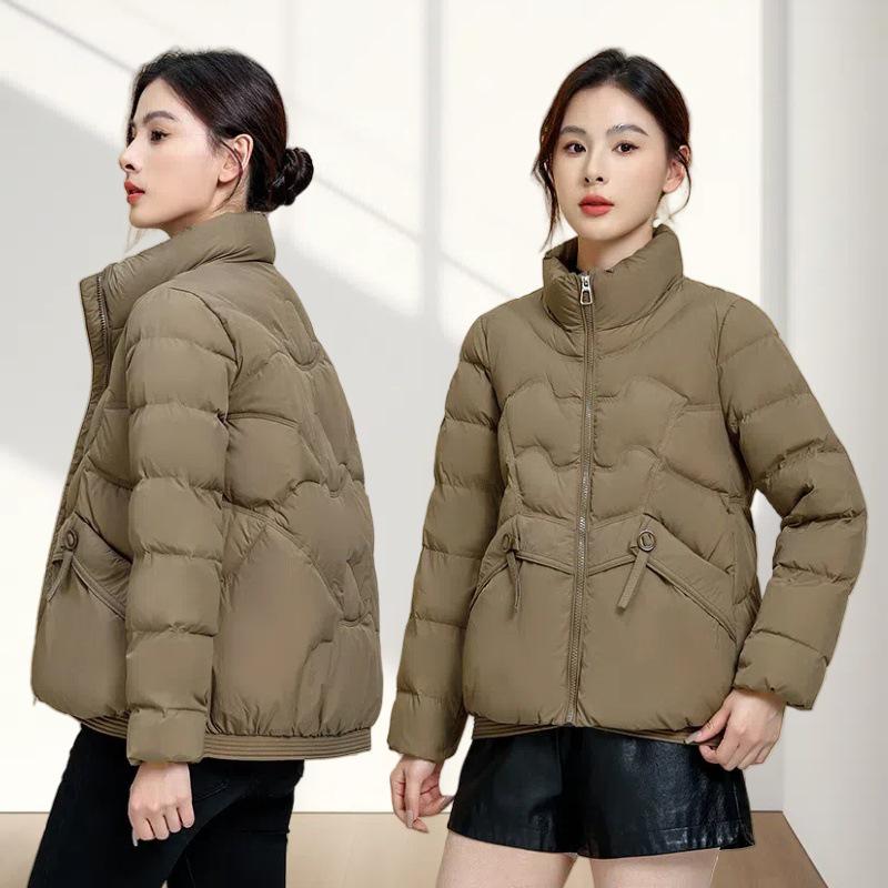 2025 Women's Stylish Lightweight Short Winter Down Jacket - Warm Duck Down, Stand Collar, Versatile Casual Coat