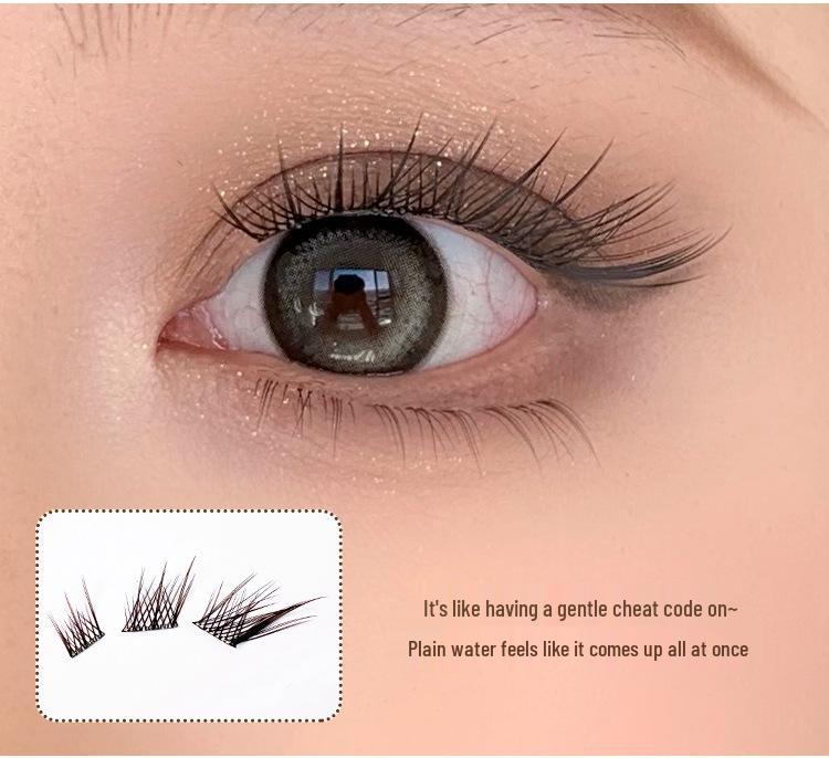 Mengjie Shangpin Glue-Free Fox-Eye Brown False Eyelashes for Beginners