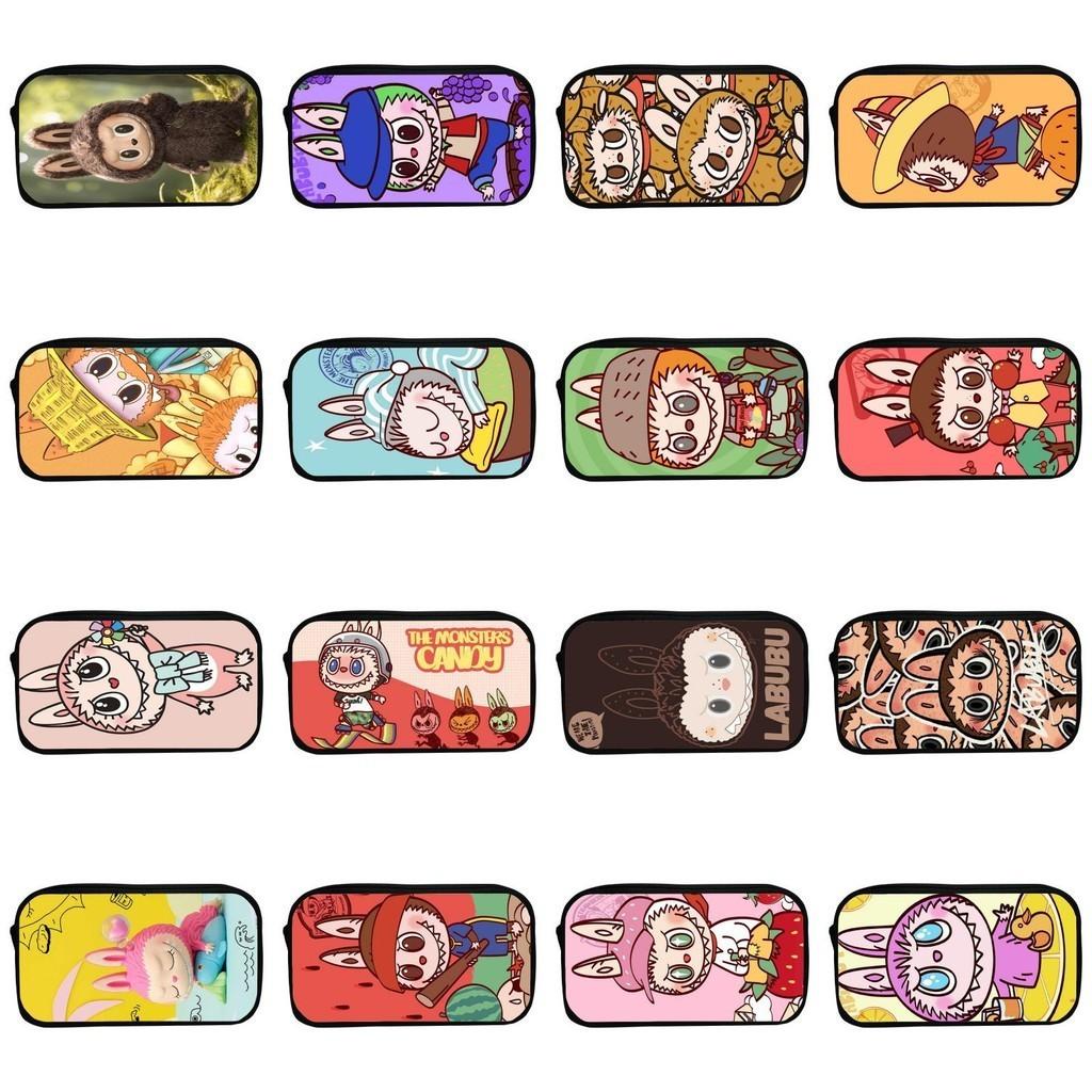 Sött tecknad kanin pennskrin för barn Hållbart polyester-pennfodral