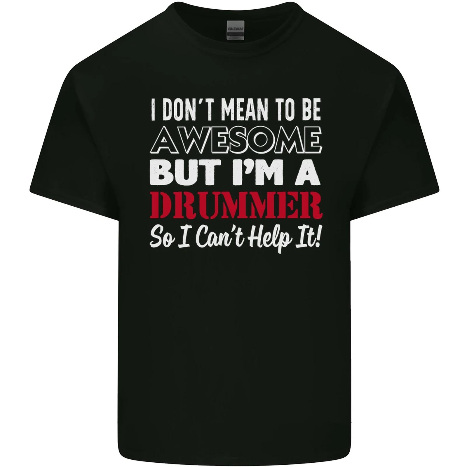 I Dont Mean Im a Drummer Drumming Drum Kids T-Shirt Childrens S