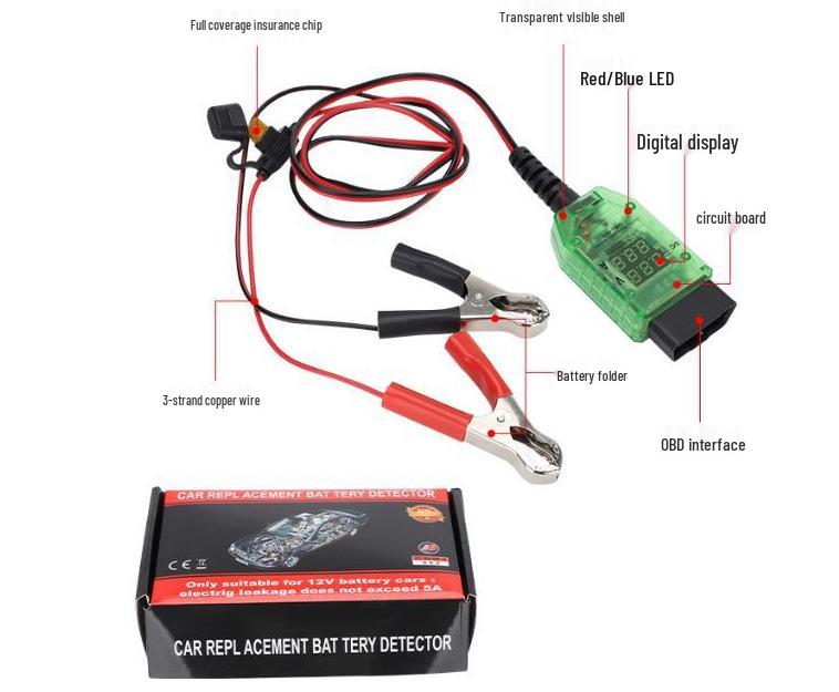 Car OBD Power-Off Memory Device & Battery Replacement Leak Detection Tool