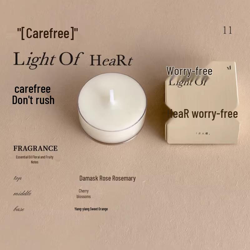Emma Molly High-End Aromatherapy Tealight Candle: Poetry-Inspired Bedroom Fragrance Souvenir & Birthday Gift