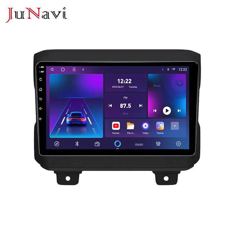 Compatible with 2018 Jeep Wrangler: Android Large Screen, Central Control GPS, Bluetooth, Wireless CarPlay