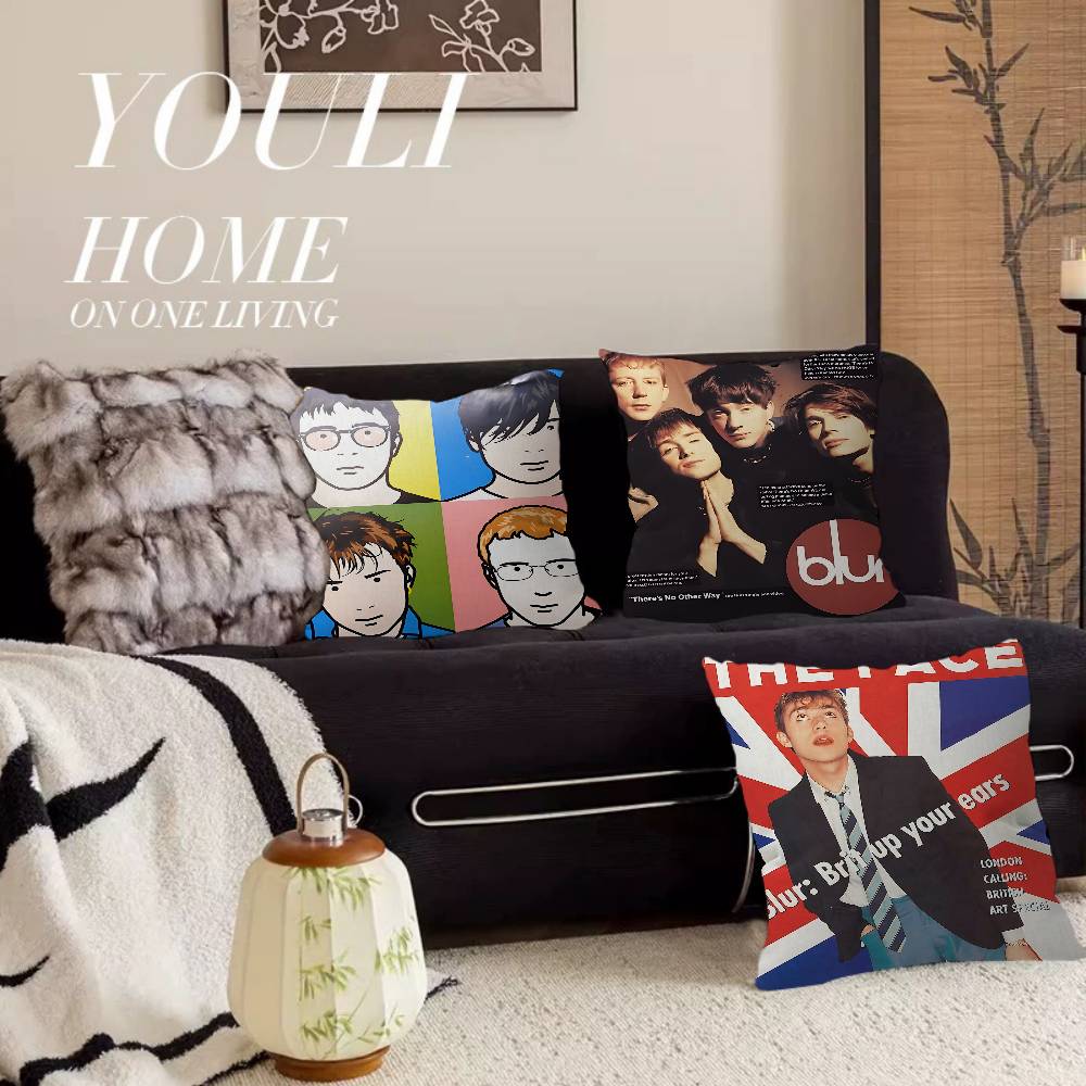 B-Blur Rock Roll Band Cushion Cover Pillow Cover Decor Pillowcase Printed Cushion Case For Couch
