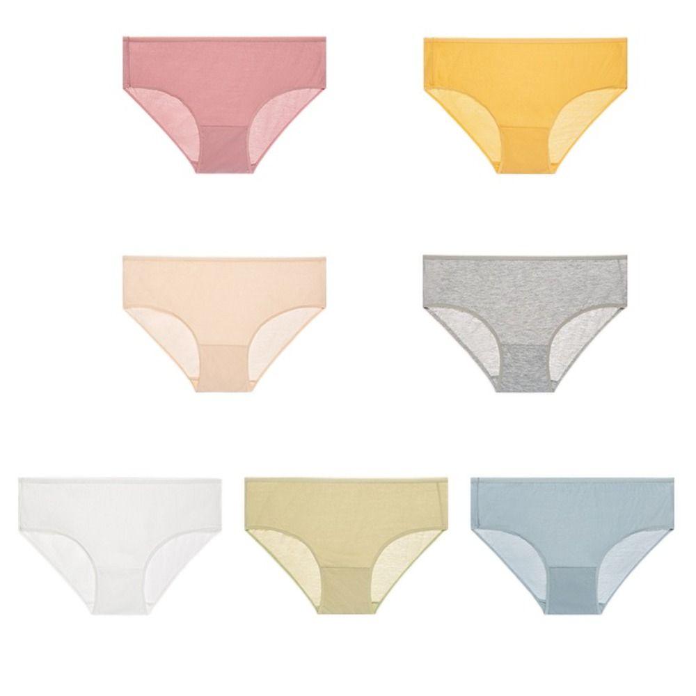 5/7Pcs Cotton Crotch Women's Disposable Panties Mid Waist Underwears for Women Women