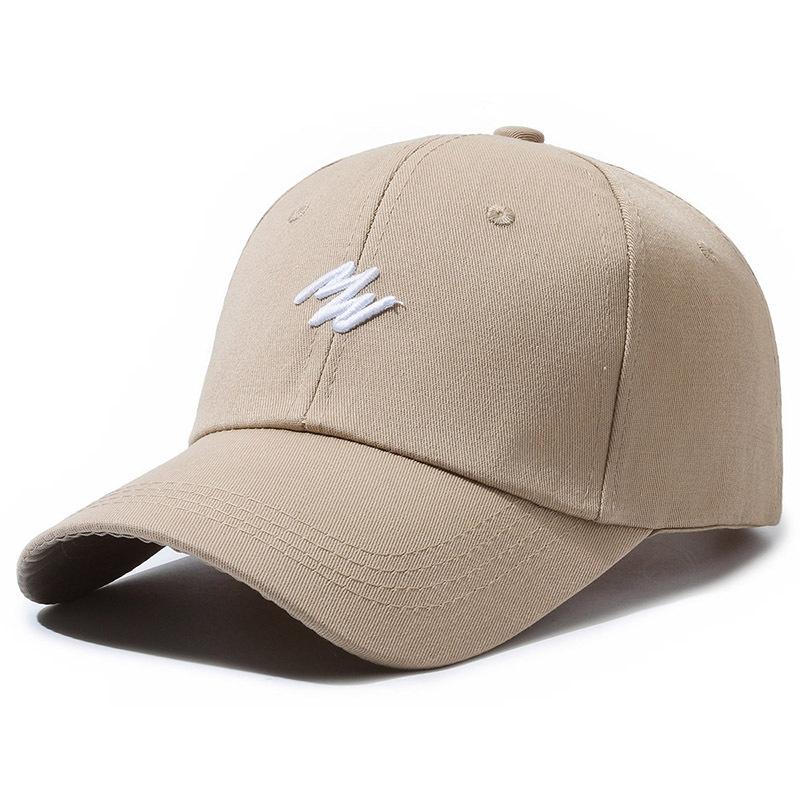 Letter Embroidered Baseball Hat Fashion Solid Color Peaked Cap Sun Protection