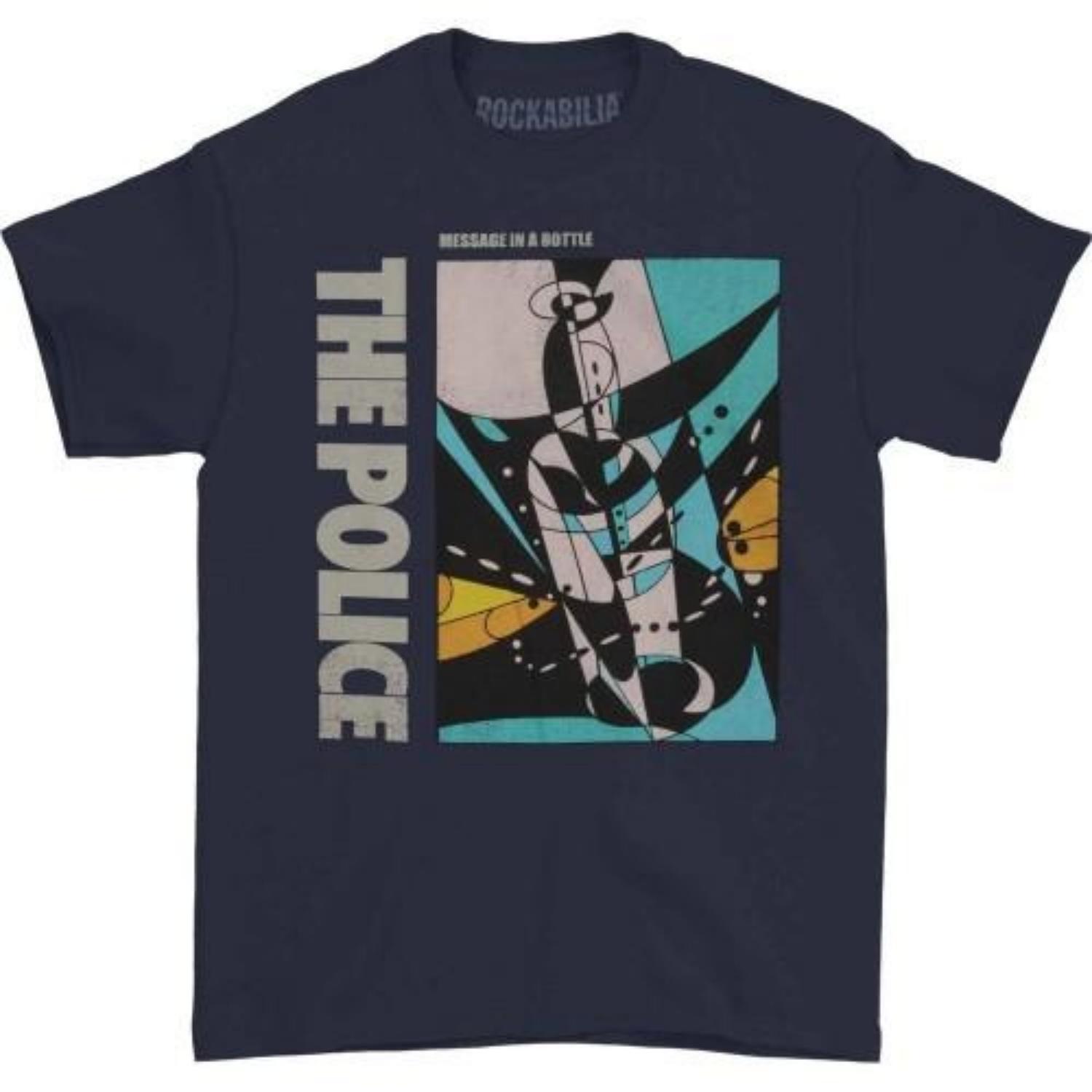 The Police Unisex Adult Message In A Bottle Cotton T-Shirt S чёрный