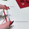 Adjustable Bracelet with Freshwater Pearl, S925 Silver Spacer, Hand-woven Red String, 4-5mm Round Beads