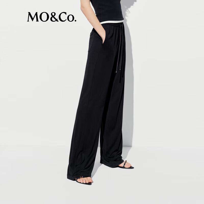 MO&Co. 'Magic Pants' Loose Straight Casual Trousers