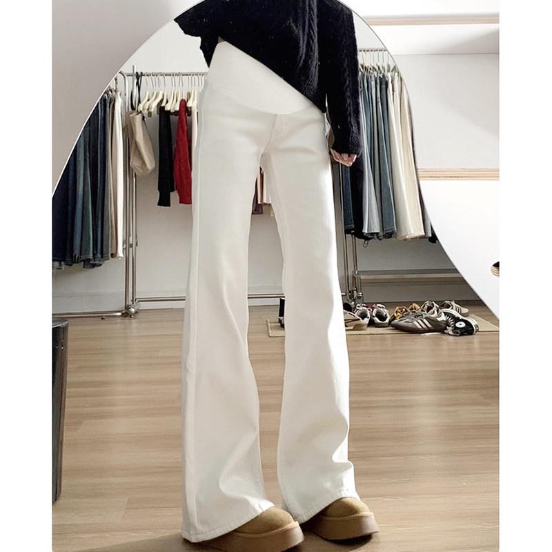 

Maternity Flared Jeans: Elastic, Plus Size, Slimming Pants for Spring & Autumn XL