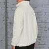 Women's Fashion Casual Loose Thick Plush Hemp Pattern Embossed Pullover Sweater