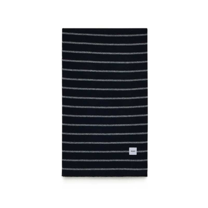 Velsey Stripe Muffler [BLACK]
