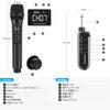 Kithouse Wireless Microphone, UHF Rechargeable, Wireless Karaoke Microphone, 10 Channels with Volume and Echo Control, 6.35mm Receiver, Wireless Handh