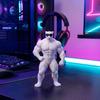 3D Printed Cool Leopard Figurine Funny Muscular Animal Statue with Sunglasses for Home Office Room Desk Shelf Decor