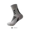 Jun Bie Men's Mid-Calf Breathable Terry Sports Socks